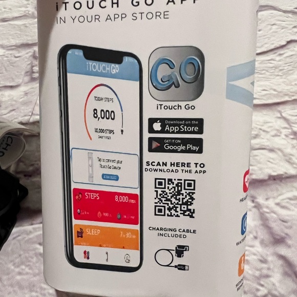 i TOUCH GO Activity Tracker peach & tie dye bands women and kids - Picture 4 of 8